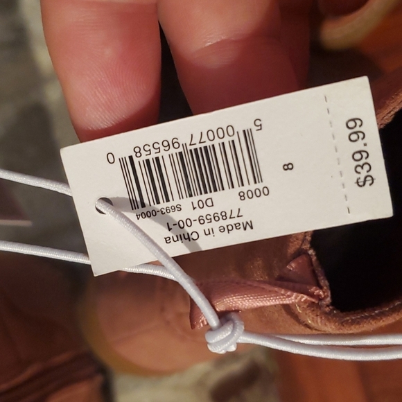 Old Navy boots size 8 Toddler mauve zipper tall boots NEW - Picture 7 of 9